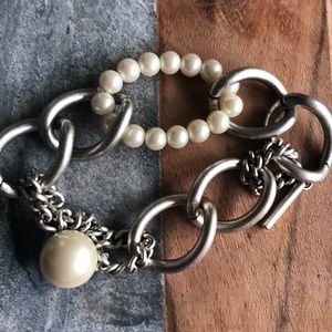 Kenneth Cole Jewelry - Kenneth Cole silver&pearl costume bracelet Kenneth Cole Jewelry - Kenneth Cole silver&pearl costume bracelet